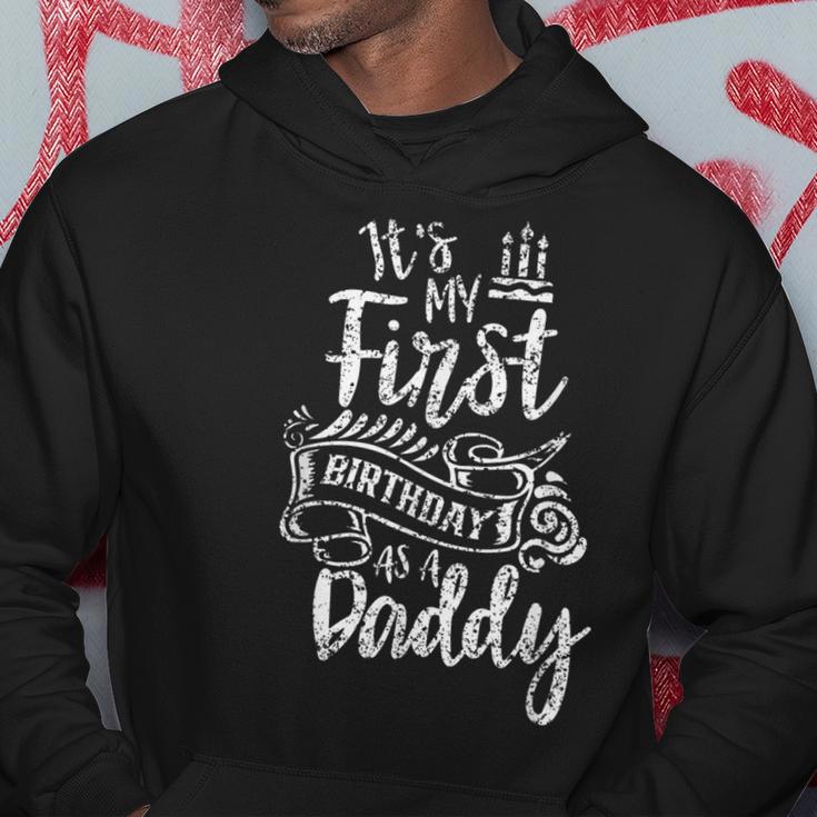 Es Ist Mein Ersten Geburtstag Als Daddy Party Papaater Papa Kapuzenpullover Lustige Geschenke