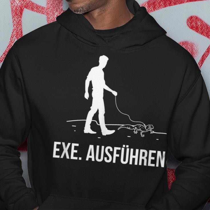 Exe Run Programmer Programming Computer Nerd Kapuzenpullover Lustige Geschenke