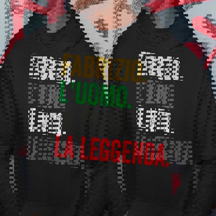 Fabrizio L'uomo Il Mito La Leggenda Regalo Per Fabrizio Felpa con cappuccio Regalos divertidos