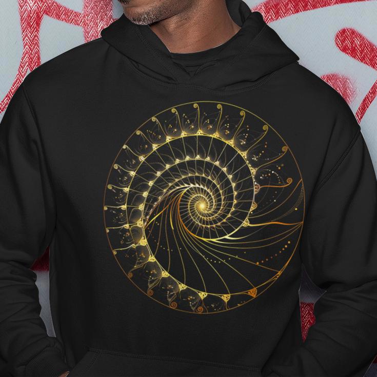 Fibonacci Spiral Ratio Math Mathematician Sacred Geometry Hoodie | Mazezy