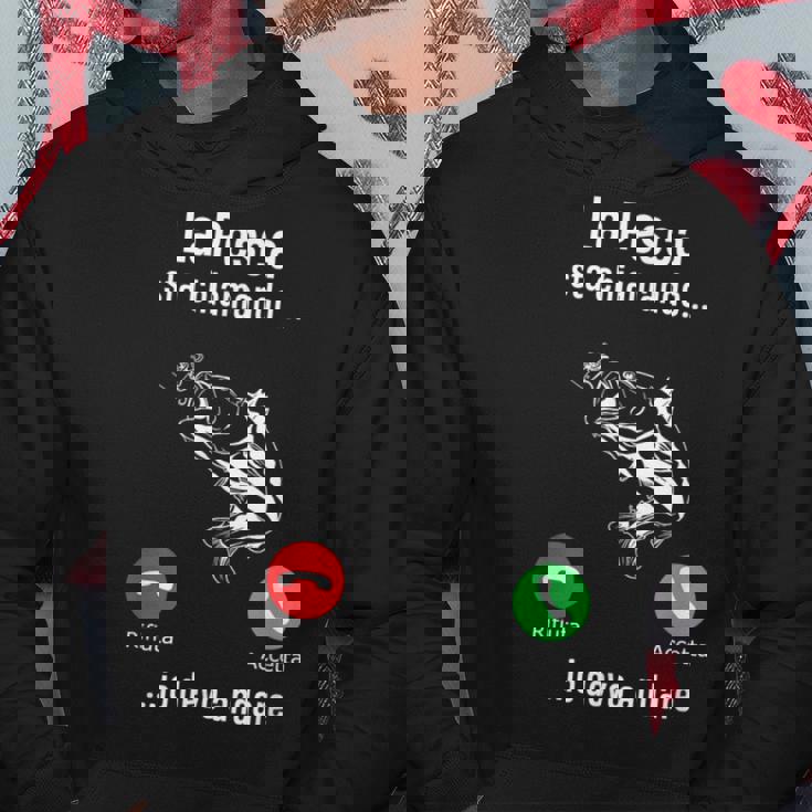 Fishing La Pesca Fisher Pesci Pescatore Felpa con cappuccio Regalos divertidos