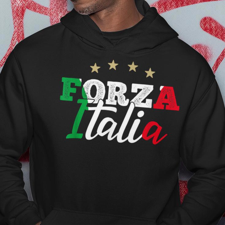 Forza Italia For Italian Football Fans Kapuzenpullover Lustige Geschenke