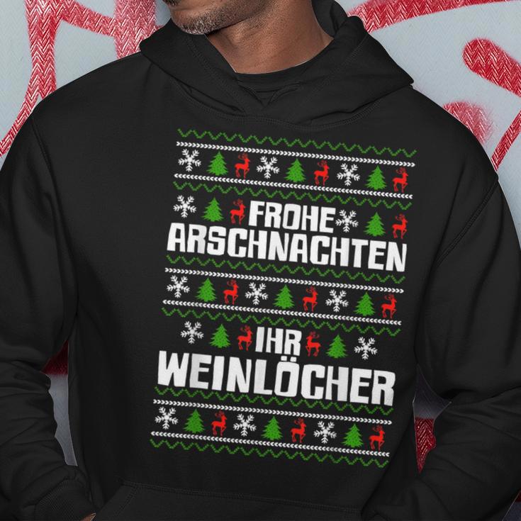 Frohe Arschnachten Ihr Weinlöcher Costume Kapuzenpullover Lustige Geschenke