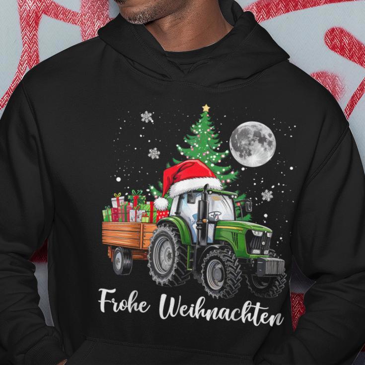 Fröhliche Weihnachten Santa Tractor Bauer Fährt Christmas Kapuzenpullover Lustige Geschenke