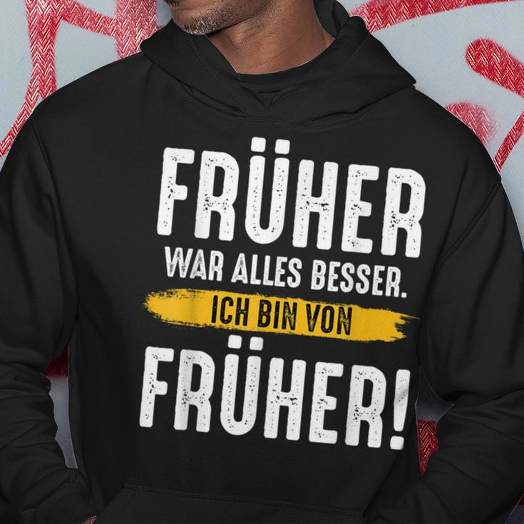 Früher War Alles Besser Ich Binon Früher Rentner Kapuzenpullover Lustige Geschenke