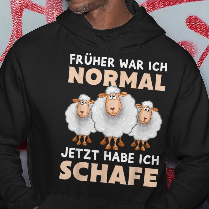 'Früher War Ich Norme Jetzt Habe Ich Schafe Bauer Schäfer Kapuzenpullover Lustige Geschenke