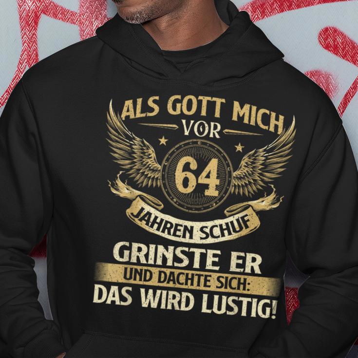 Als Gott Michor 64 Jahren Schuf Birthday Kapuzenpullover Lustige Geschenke