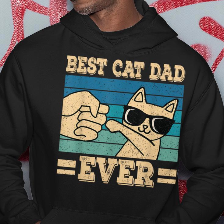 Cat Retro Best Cat Dad Ever Cat Lover Kapuzenpullover Lustige Geschenke