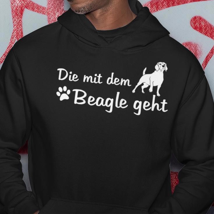 Cute Dog Heartbeat Die Mit Dem Beagle Geht Kapuzenpullover Lustige Geschenke