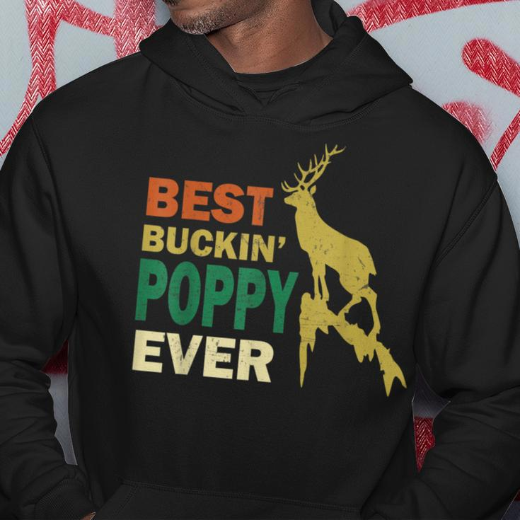 Fathers Day Hunting Best Buckin Poppy Ever Grandpa Hoodie Unique Gifts
