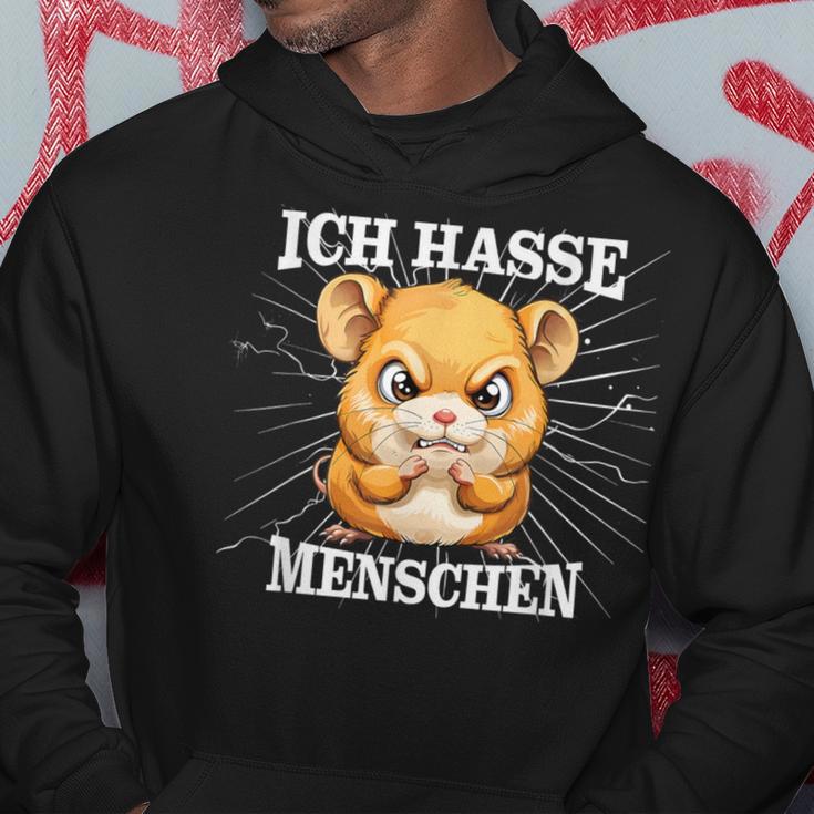 Hamster Meme Based Ich Hasse Menschen Kapuzenpullover Lustige Geschenke