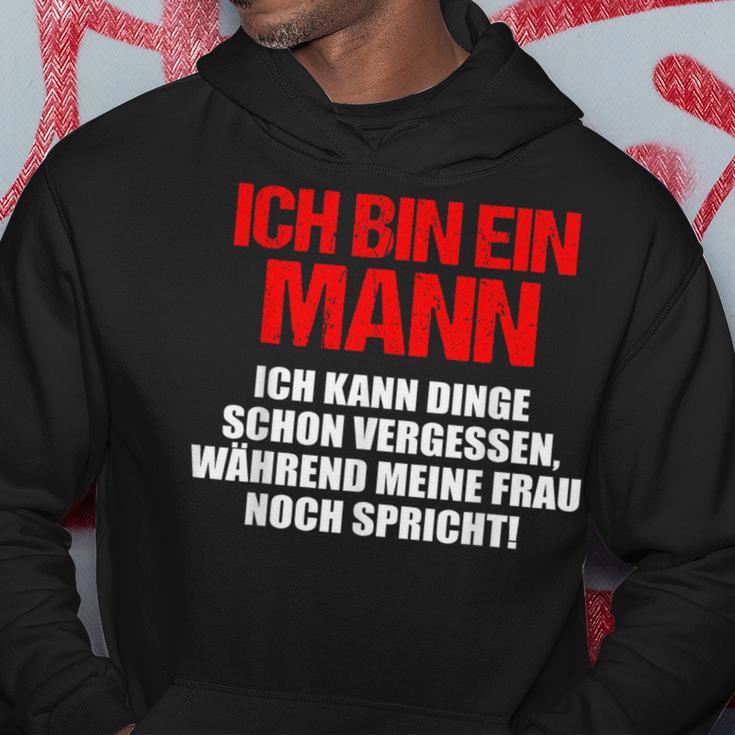 Ich Bin Ein Mann Ich Kann Dinge Schonergessen German Langu Kapuzenpullover Lustige Geschenke