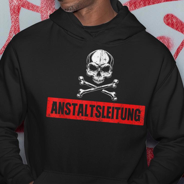 With Ironic Anstaltleitung Skull Slogan S Kapuzenpullover Lustige Geschenke