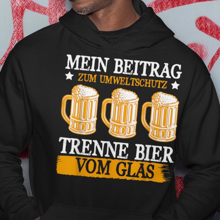 Mein Beitrag Zum Umweltschutz Trenne Bierom Glas Kapuzenpullover Lustige Geschenke