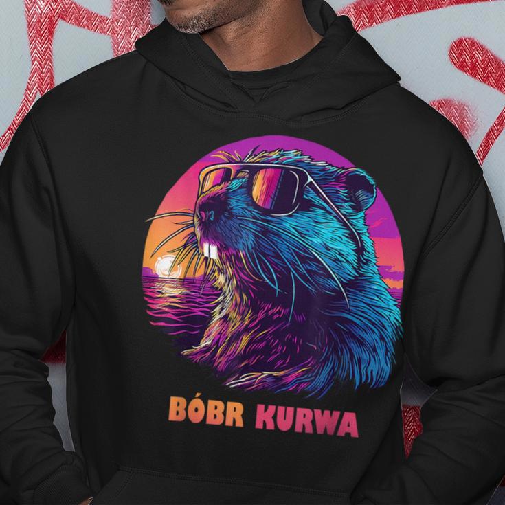 Polish Beaver Meme Bober Bóbr Kurwa Kapuzenpullover Lustige Geschenke