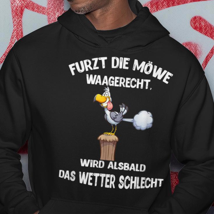 Furzt Die Möwe Waagercht Nordic German Humour Kapuzenpullover Lustige Geschenke