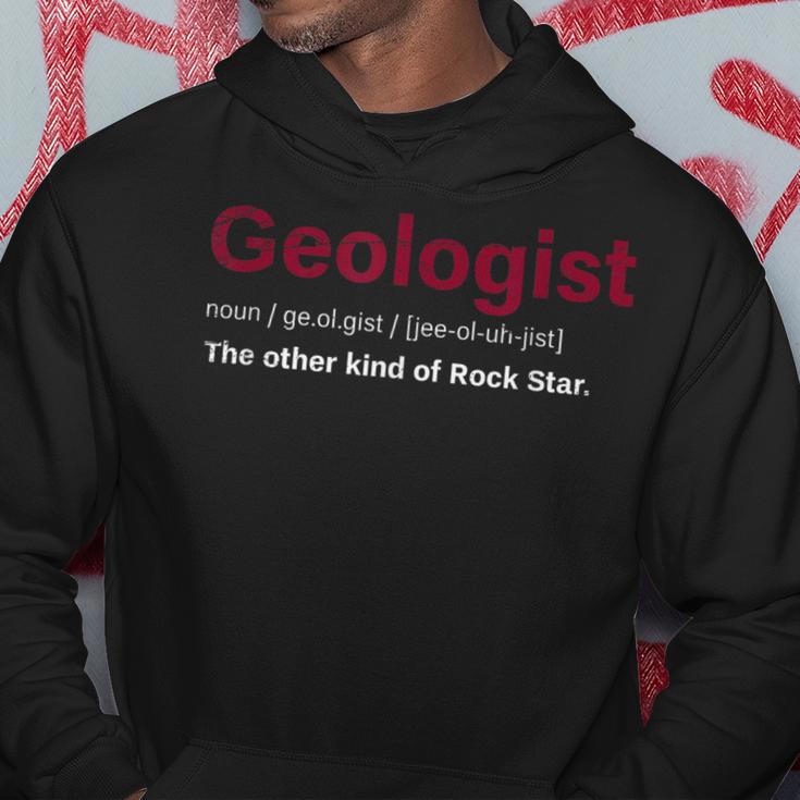 Geologist Die Andere Typon Rockstar Geology Kapuzenpullover Lustige Geschenke