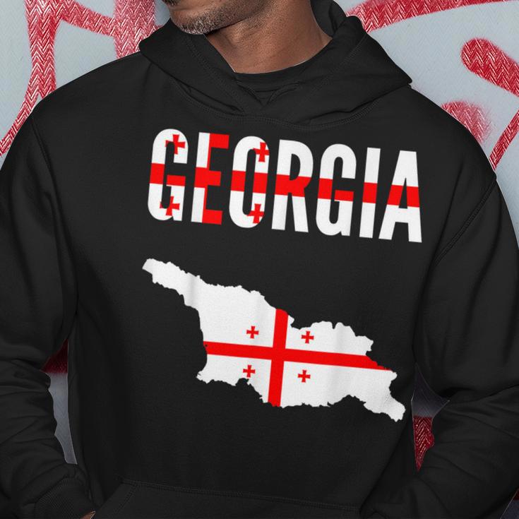 Georgian Georgian Map Flag Kapuzenpullover Lustige Geschenke