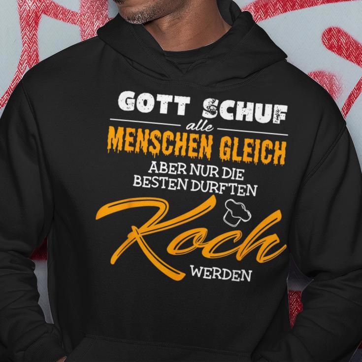 Gott Schuf Alle Menschen Gleichnur Die Besten Werden Koch God Created Kapuzenpullover Lustige Geschenke