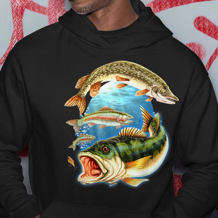 Guter Fang 3 Fisch Kapuzenpullover Lustige Geschenke