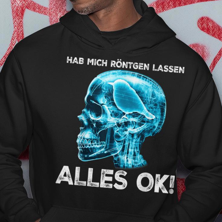 Hab Mich Röntgen Lassen Alles Ok X-Ray Bird Kapuzenpullover Lustige Geschenke