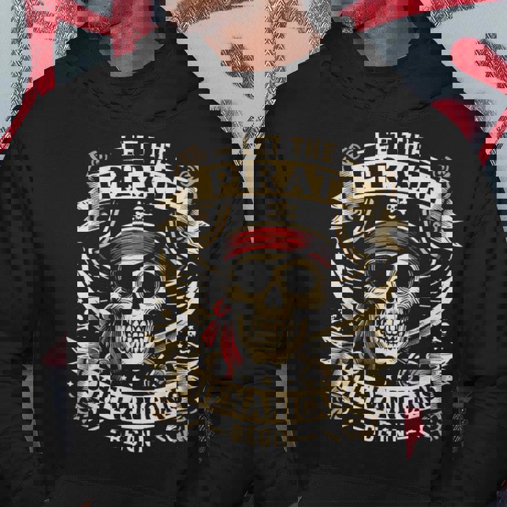Halloween Skull Let The Pirate Shenanigans Begin Hoodie Personalized Gifts