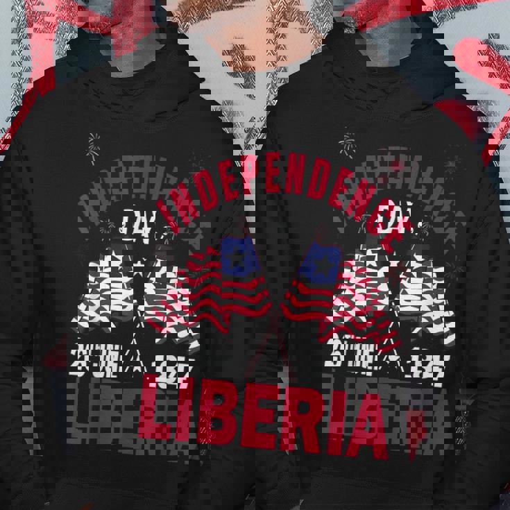 Happy Liberia Independence Day Liberia Liberian Flag Hoodie Unique Gifts