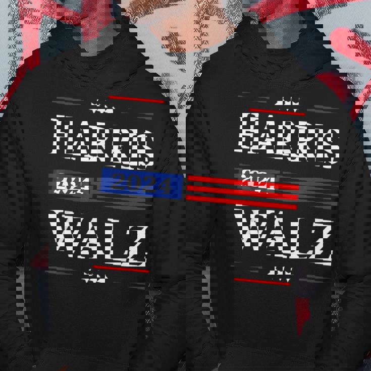 Harris Walz 2024 Kamala Harris 2024 Tim Walz 2024 Usa Flag Felpa con cappuccio Regalos divertidos