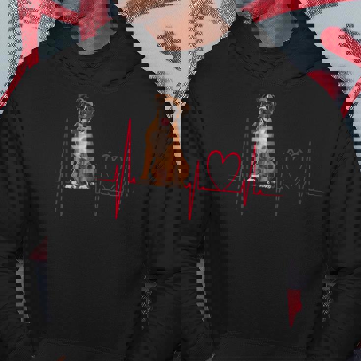 Heartbeat Boxer Dog Hoodie Personalized Gifts