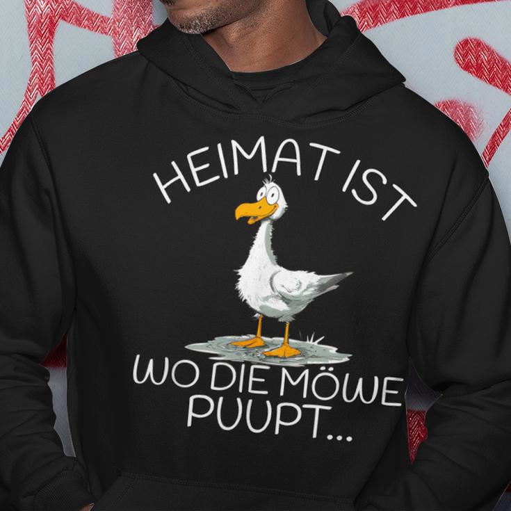 Heimat Ist Wo Die Möwe Puupt Kapuzenpullover Lustige Geschenke