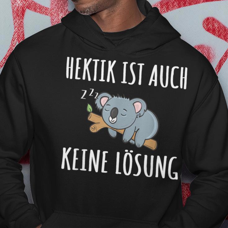 Hektik Ist Auch Keine Lös Hektik Ist Auch Keine Lösheit Kapuzenpullover Lustige Geschenke