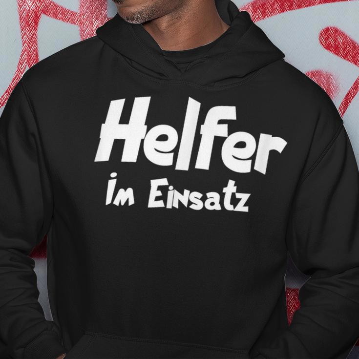 Helfer Im Einatz Hilfsbereiter Helfer Im Einatz Hil Kapuzenpullover Lustige Geschenke