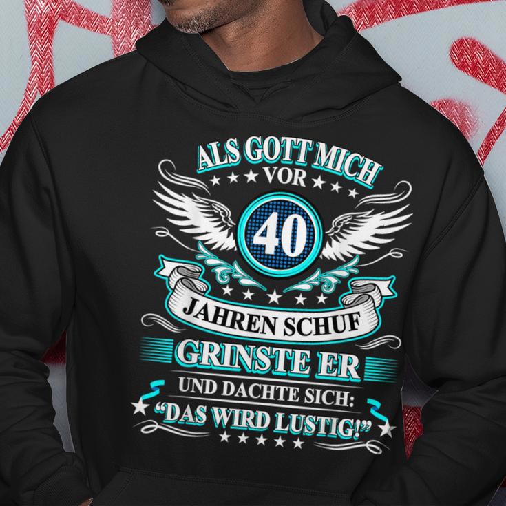 Herren Als Gott Michor 40 Jahen Krinste Er 40Th Birthday Kapuzenpullover Lustige Geschenke