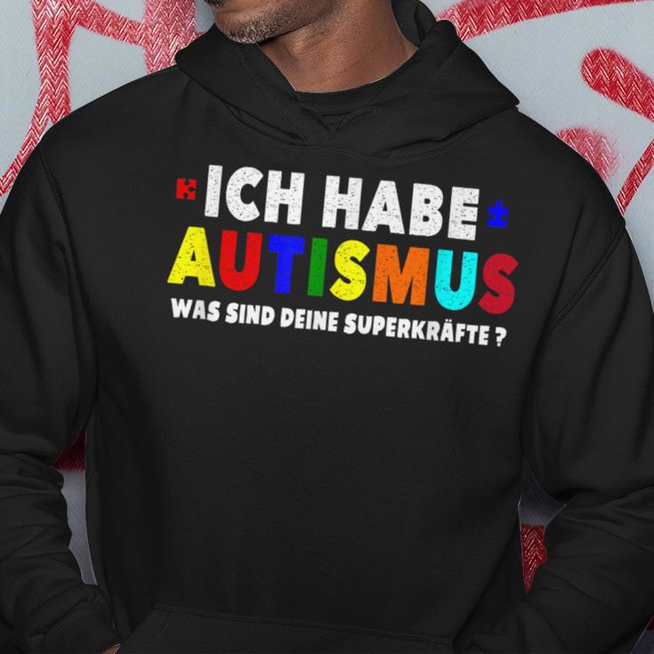 Ich Bin Autist Was Sind Deine Superkräfte Autismusbewusstsein German Kapuzenpullover Lustige Geschenke