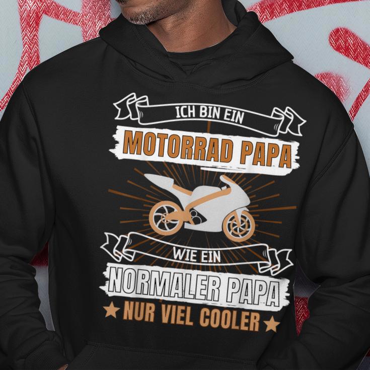 Ich Bin Ein Motorrad Papa Wie Ein Normaler Papa Nur Cooler Kapuzenpullover Lustige Geschenke