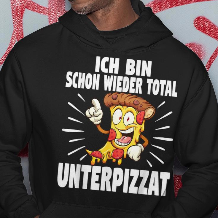 Ich Bin Schon Wieder Total Unterpizzat Pizza Kapuzenpullover Lustige Geschenke