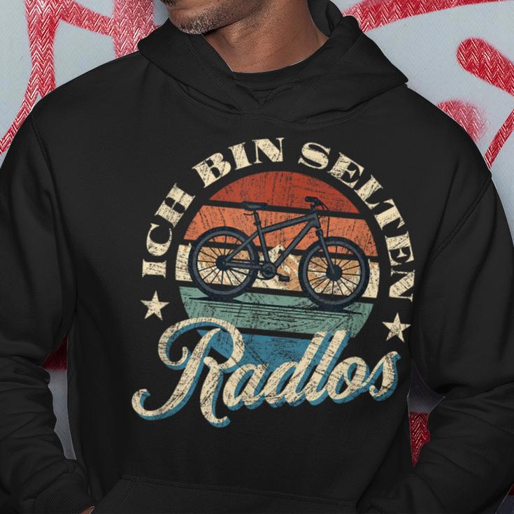 Ich Bin Selten Radlos Biker Bicycle Mtb Kapuzenpullover Lustige Geschenke