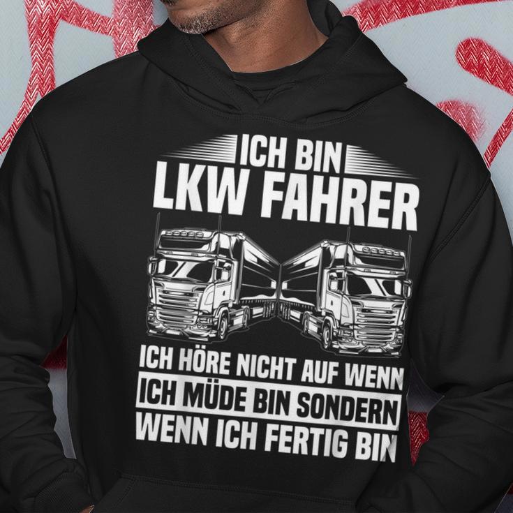 Ich Bin Truck Dahrer Ich Höre Nicht Auf Wenn Ich Müde Bin Ich Bin Truck Kapuzenpullover Lustige Geschenke