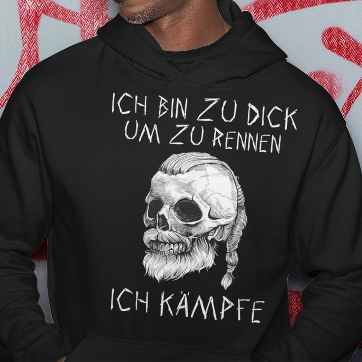 Ich Bin Zu Dick Ich Kämpfe Böser Alter Manniking Kapuzenpullover Lustige Geschenke