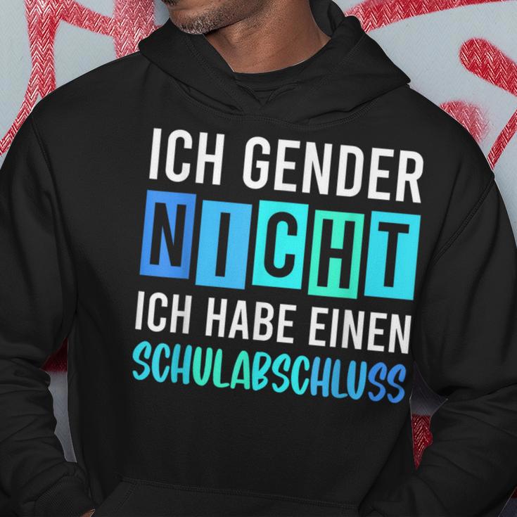 Ich Gender Nicht Ich Habe Einen Schulabschluss Blue Kapuzenpullover Lustige Geschenke