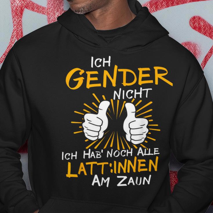 Ich Gender Nicht Ich Habe Noch Alle Latten Am Zaun Gender Kapuzenpullover Lustige Geschenke