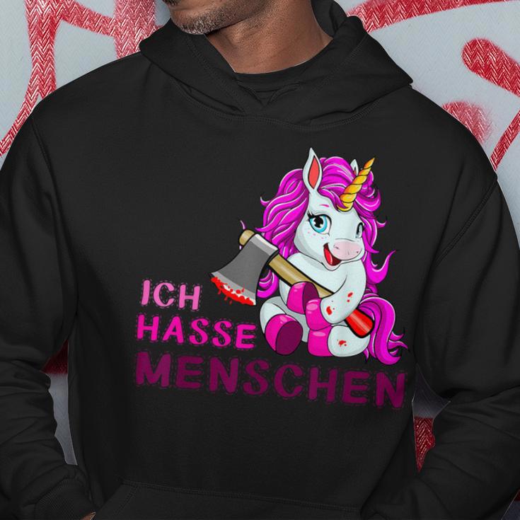 Ich Hasse Menschen Einhorn Fun Kapuzenpullover Lustige Geschenke