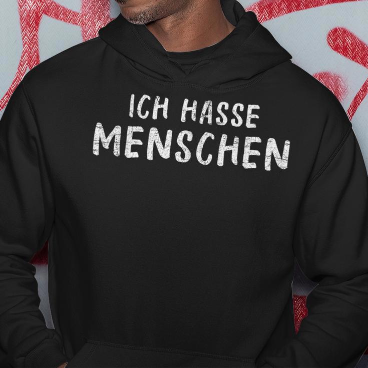 Ich Hasse Menschen Ich Hasse Menschen Kapuzenpullover Lustige Geschenke