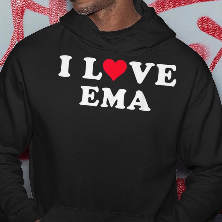 Ich Liebe Ema Passende Freundin & Freund Ema Name Kapuzenpullover Lustige Geschenke