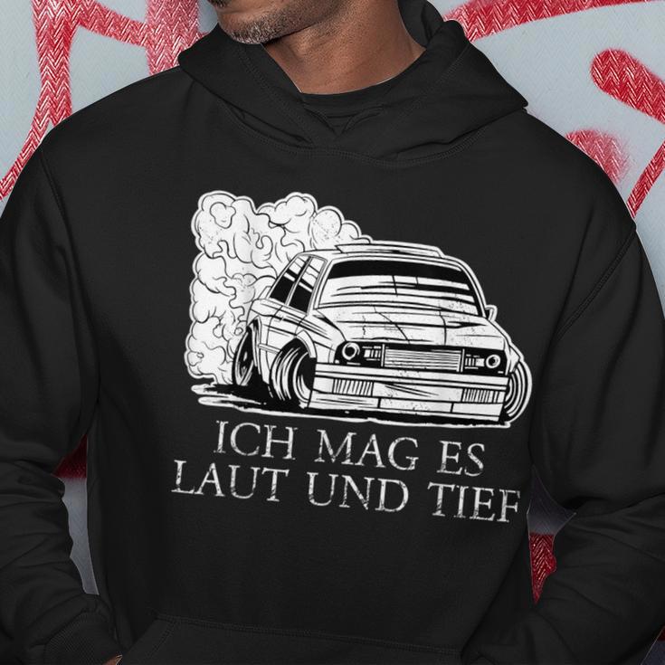 Ich Mag Es Laut Und Tief Für Tuning Fans Und Schrauber Kapuzenpullover Lustige Geschenke