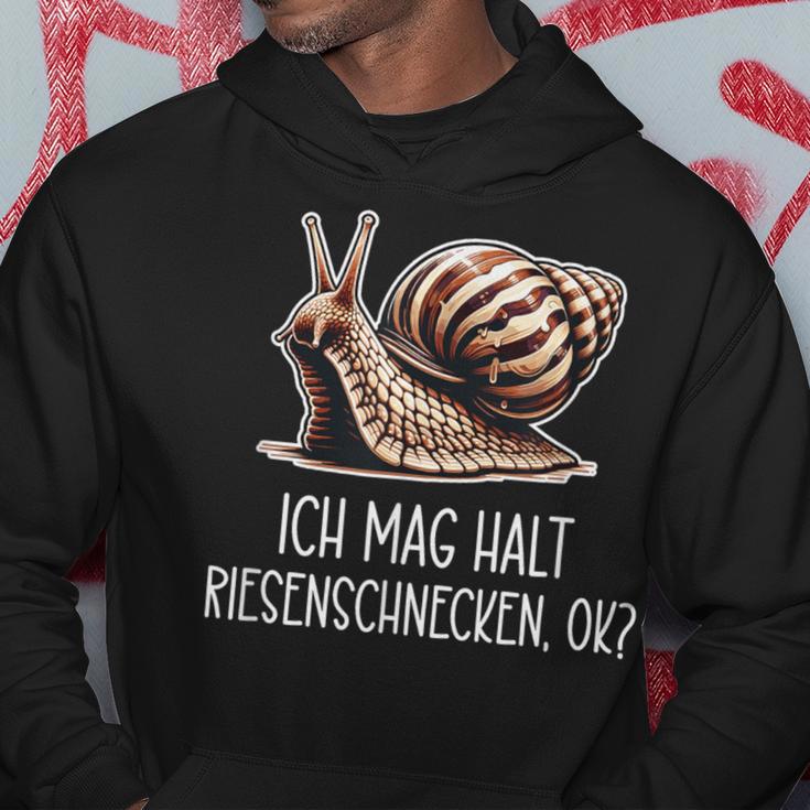 Ich Mag Halt Riesenschnecken Ok Snail Kapuzenpullover Lustige Geschenke