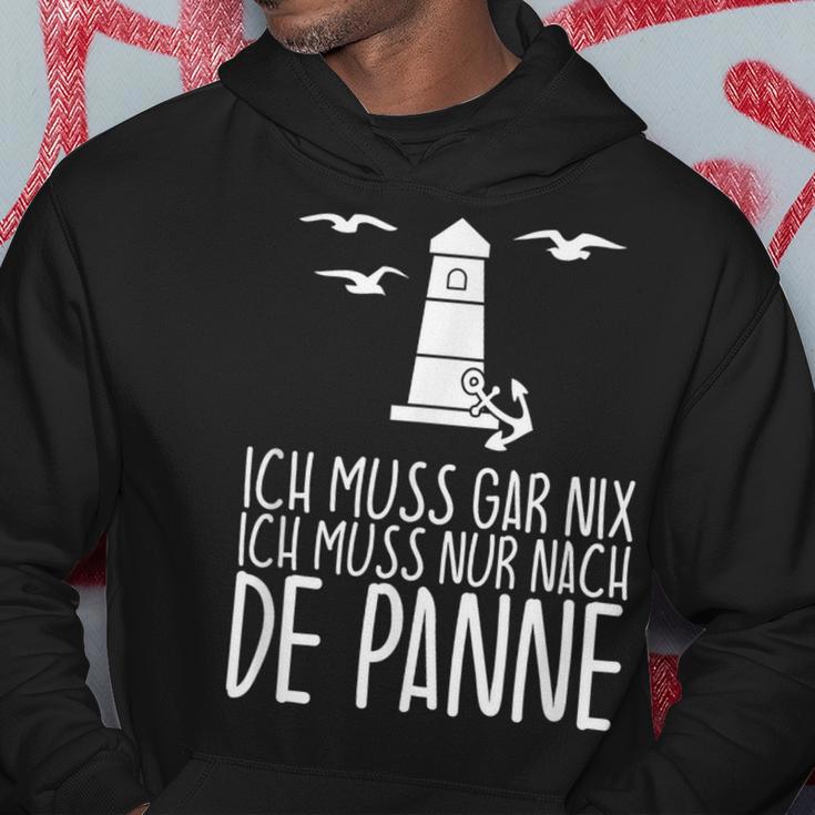 Ich Muss Gar Nix Ich Muss Nur Nach De Panne Kapuzenpullover Lustige Geschenke