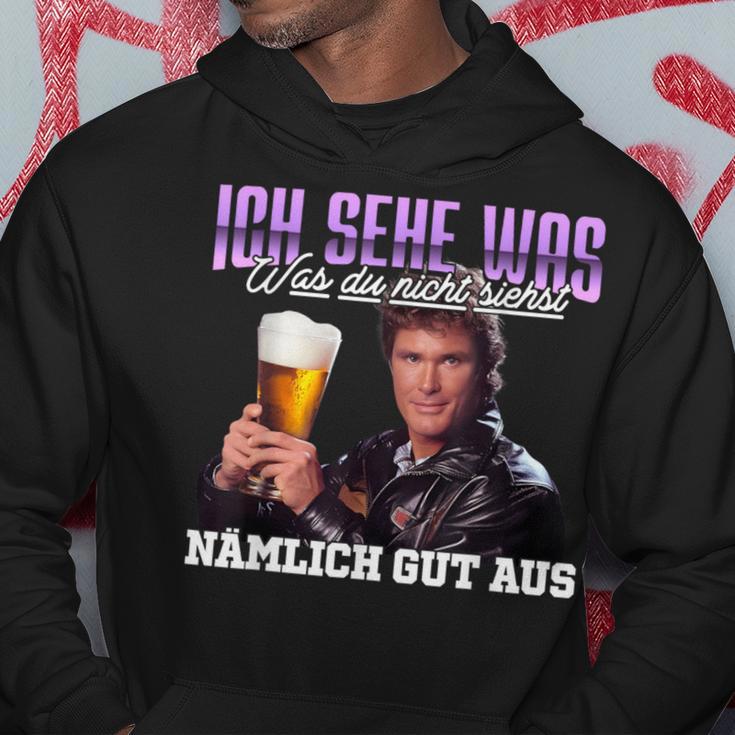 Ich Sehe Was Was Du Nicht Siehst Nämlich Gut Aus Bier Kapuzenpullover Lustige Geschenke