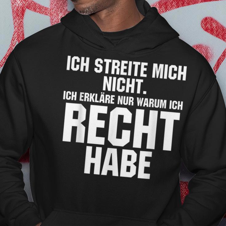 Ich Streite Mich Nicht Ich Erkläre Nur Warum Ich Recht Habe Kapuzenpullover Lustige Geschenke