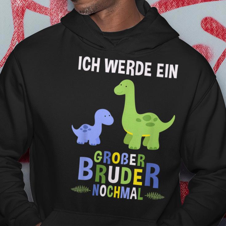 Ich Werde Ein Große Bruder Nochmal Dinosaur Kapuzenpullover Lustige Geschenke